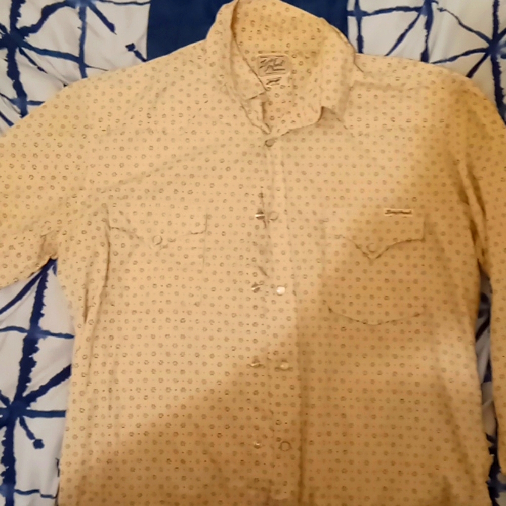 Men’s Lucky Brand Dungarees Button Up Dress Shirt
